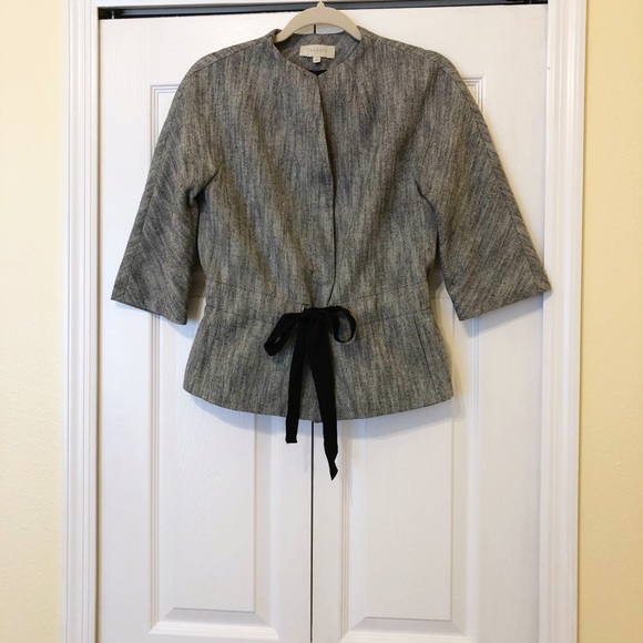 Talbots Sorbonne Tweed Ribbon Belted Jacket - Picture 2 of 7